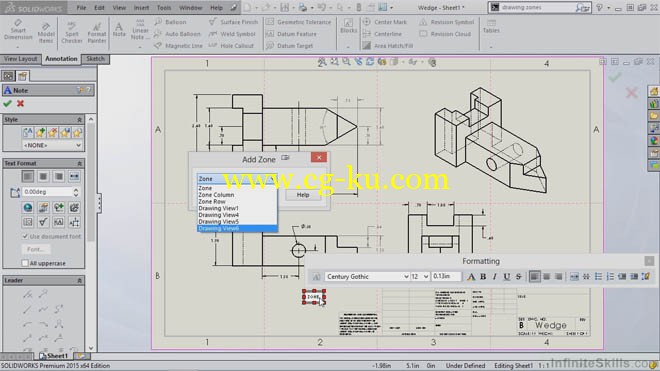 3部Infiniteskills系列的SolidWorks教程的图片3
