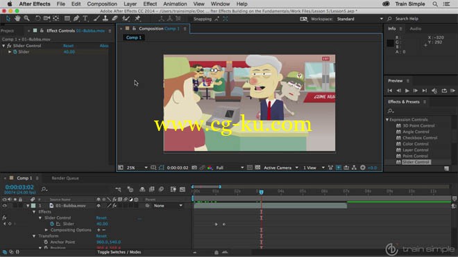 2部Train Simple系列的After Effects CC基础教程的图片1