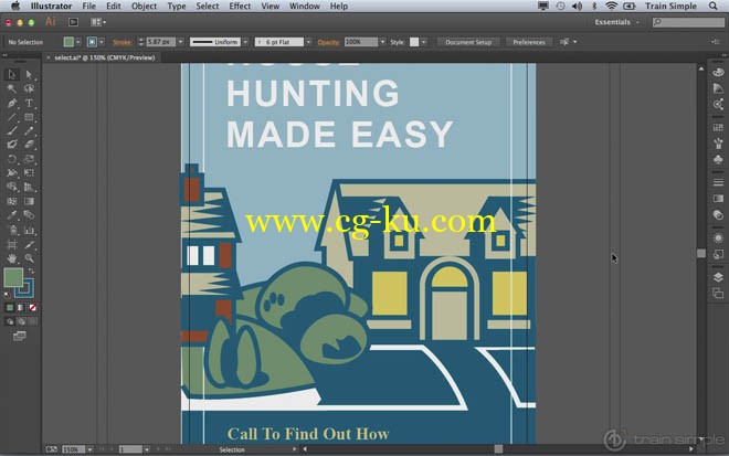 9部Train Simple 系列的 Illustrator 教程的图片1