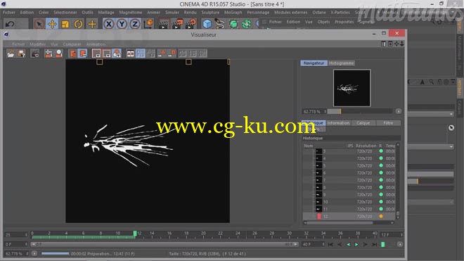 2d Splash Fxs With X-particles Using Cinema 4d的图片1