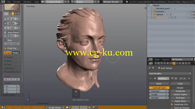 Sculpting a Classical Female Bust的图片1