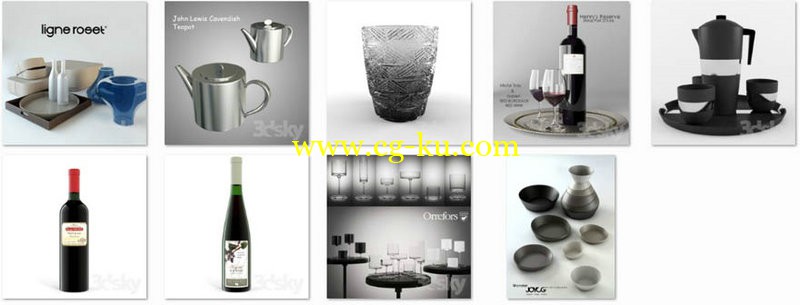 3dsky - 餐具 1的图片1