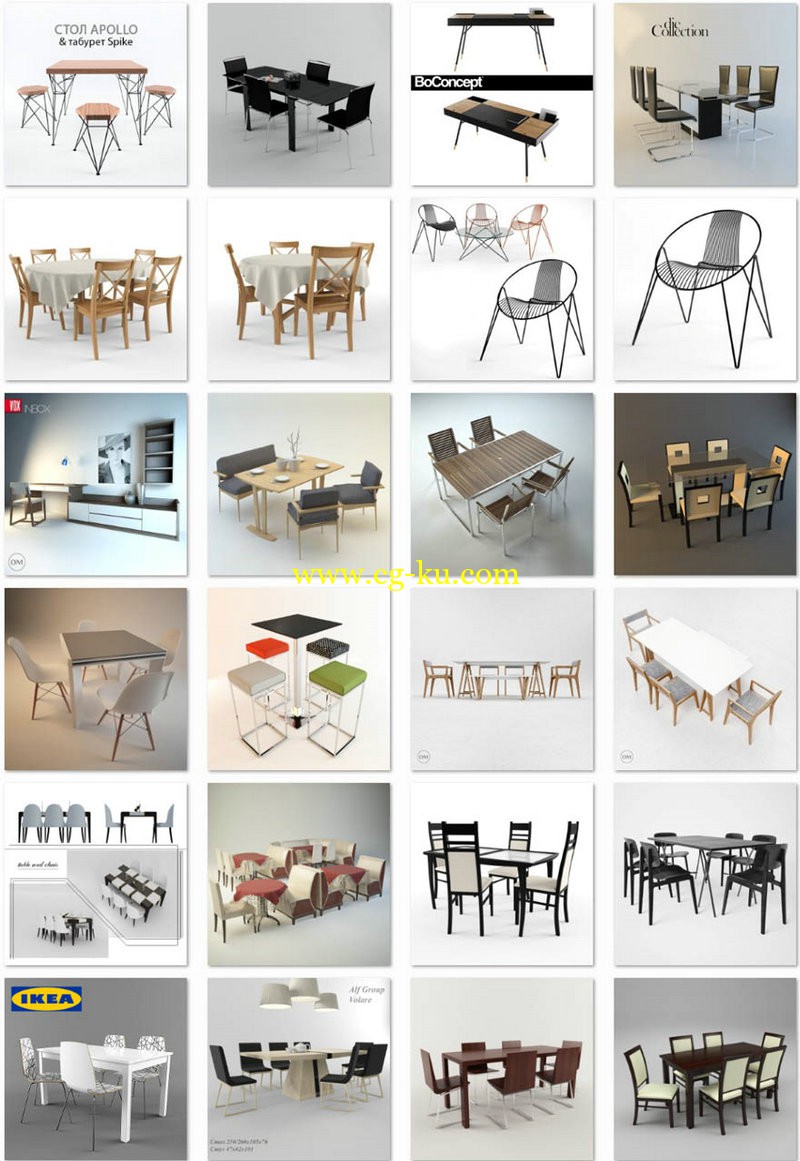 modern table chair的图片1