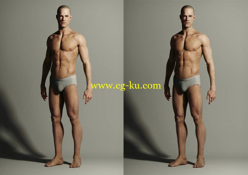 3D Scan Store - Male Model的图片1
