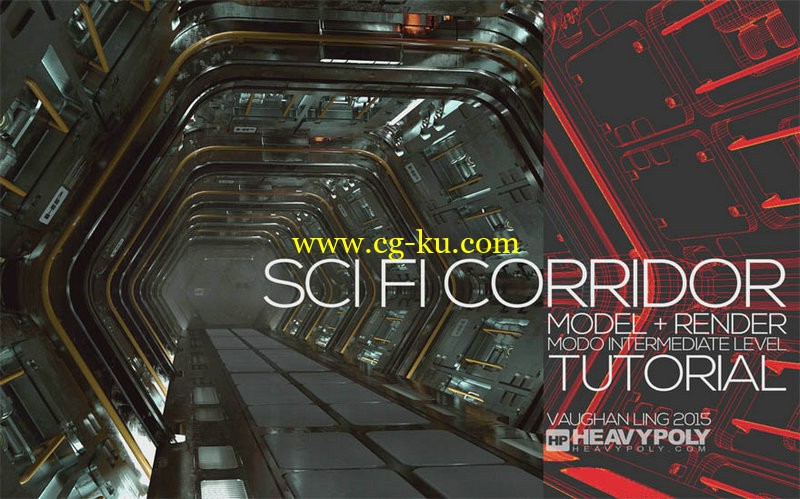 Gumroad - SciFi Corridor Model and Render by Vaughan Ling的图片1