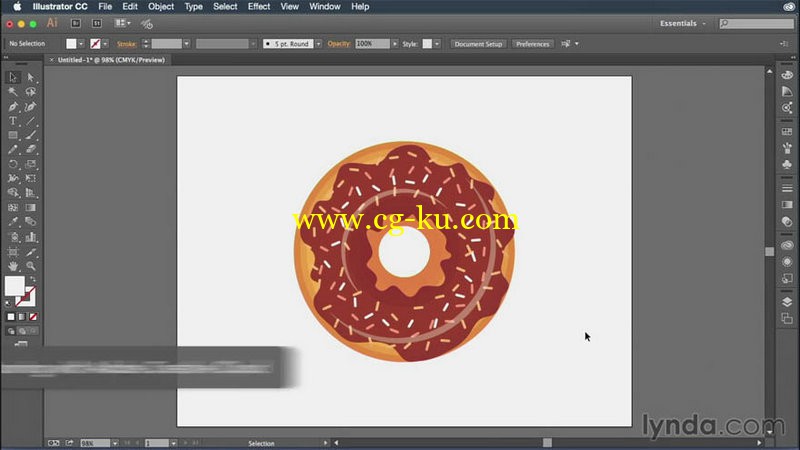 5部Lynda系列的Illustrator教程的图片4