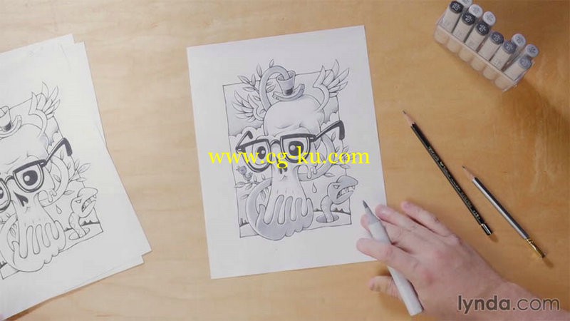 4部Lynda系列的手绘插画教程的图片1