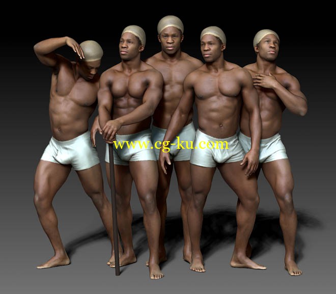 3D Scan Store - Thomas Pose Set Ripped的图片1