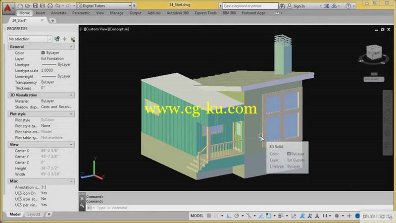 Digital Tutors - Modeling Residential Exteriors in AutoCAD的图片1