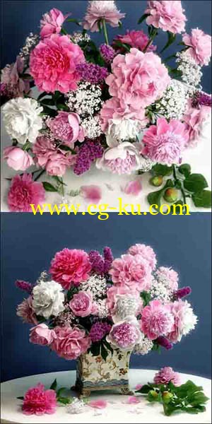 Flower arrangement with Peonies的图片1