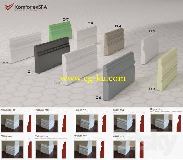 3dsky - 装饰摆设 - 踢脚线 1的图片1
