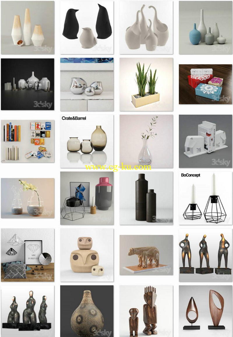 3dsky - 装饰摆设 - 桌面饰品 3的图片1