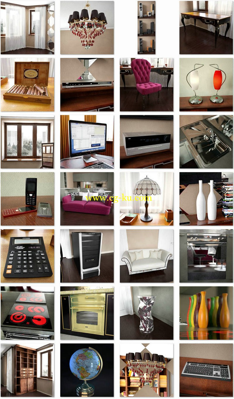 Interior 3D Models Collection的图片1