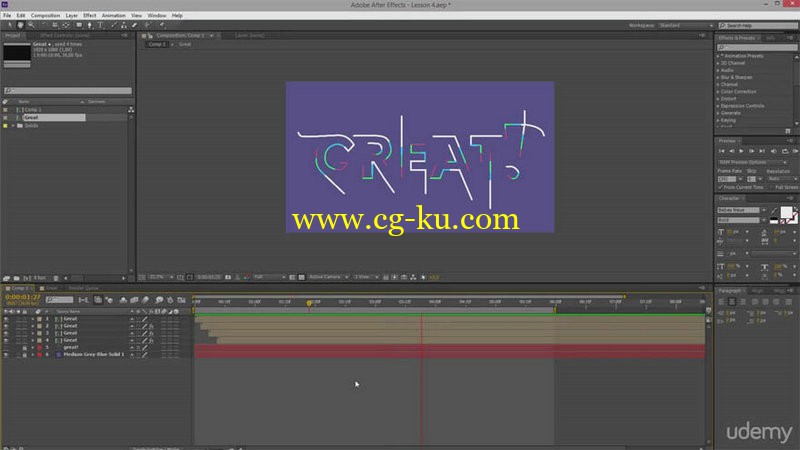 Udemy - After Effects Beginner - Typography Reveal in After Effects的图片1