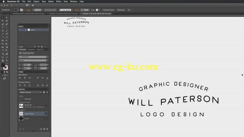 Udemy - Illustrator For Beginners Design A Typographic Logo的图片1