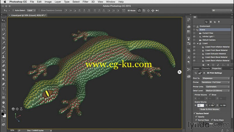 Lynda - Creating Printable 3D Art in Photoshop的图片1