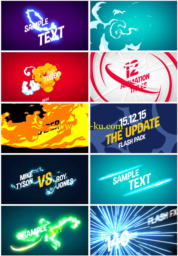 videohive - 140 Flash FX Elements的图片1
