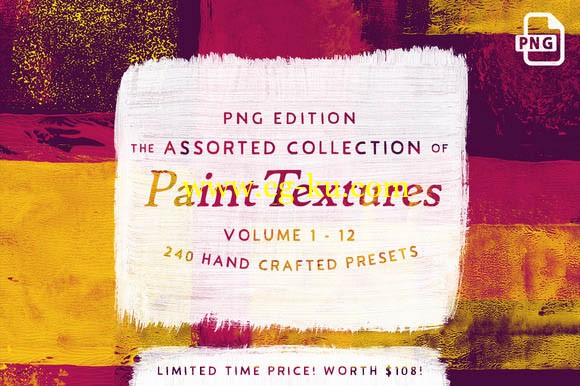 CreativeMarket - 252 Assorted Real Paint Textures 588824的图片1