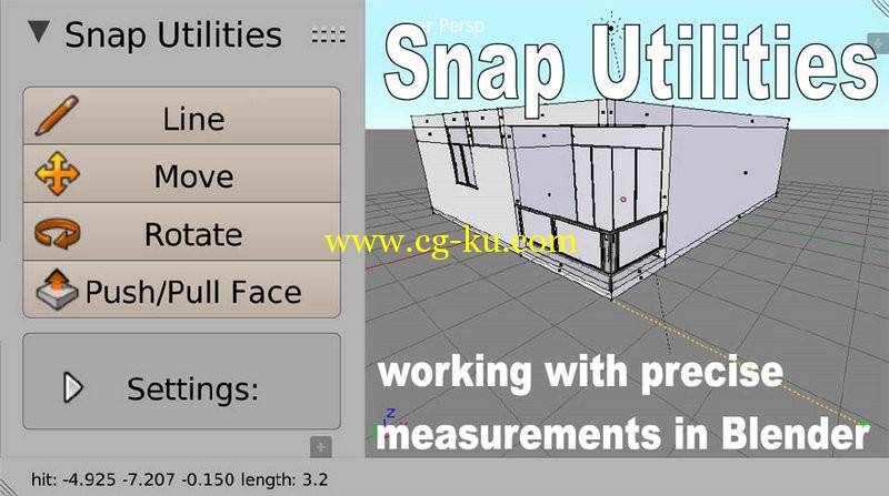 CGCookie Markets - Snap Utilities 5.7.4 [Blender Addon]的图片1
