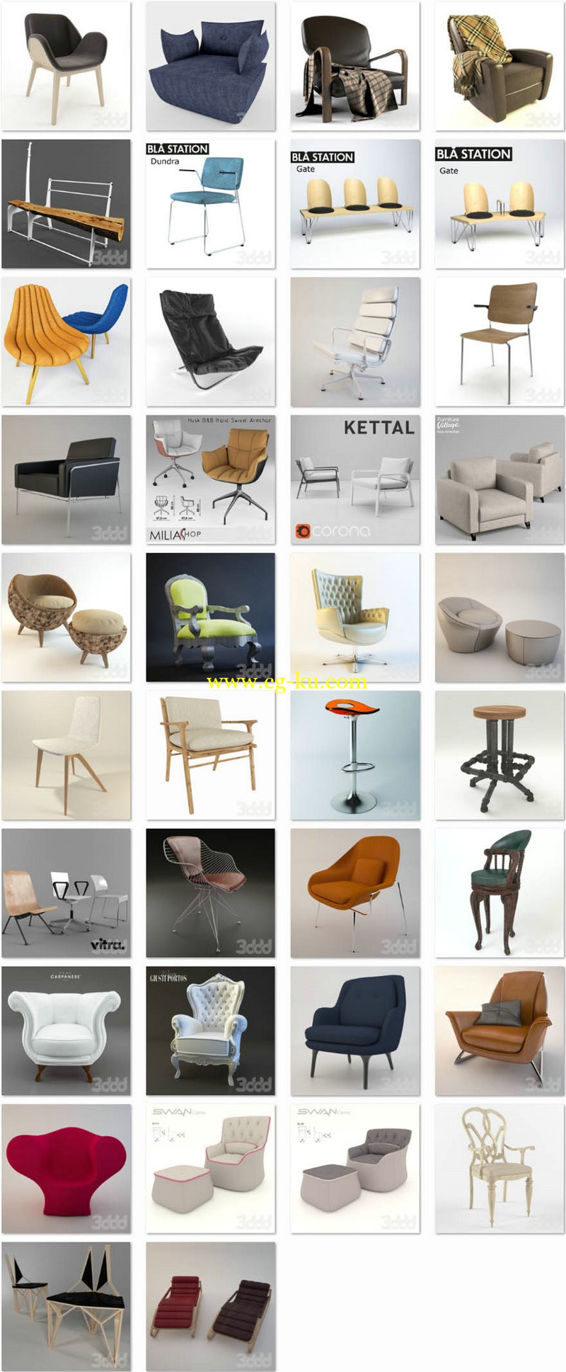 3ddd - chair 椅子的图片1