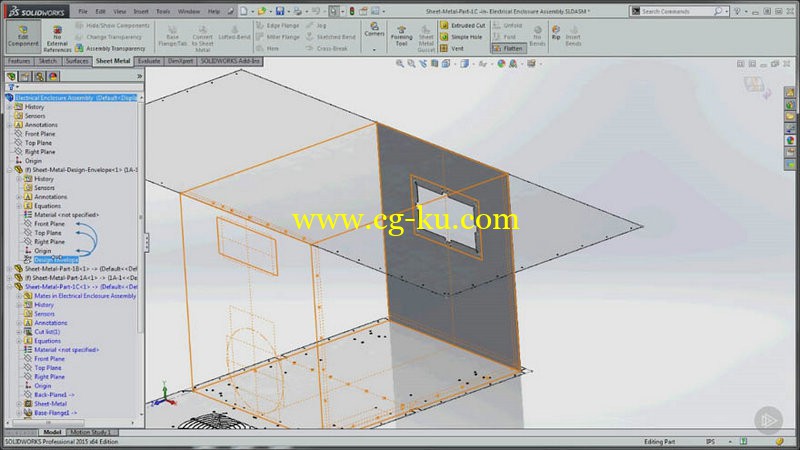 Pluralsight - SOLIDWORKS Sheet Metal - Sketch-driven Enclosure Assembly Design的图片1