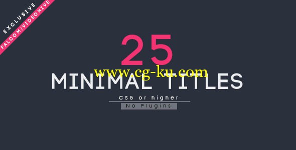 Videohive - 25 Minimal Titles的图片1