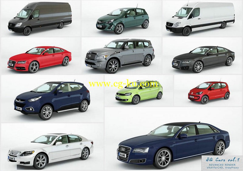 vrayc4d - HQ Cars vol.1 for Cinema4D的图片1