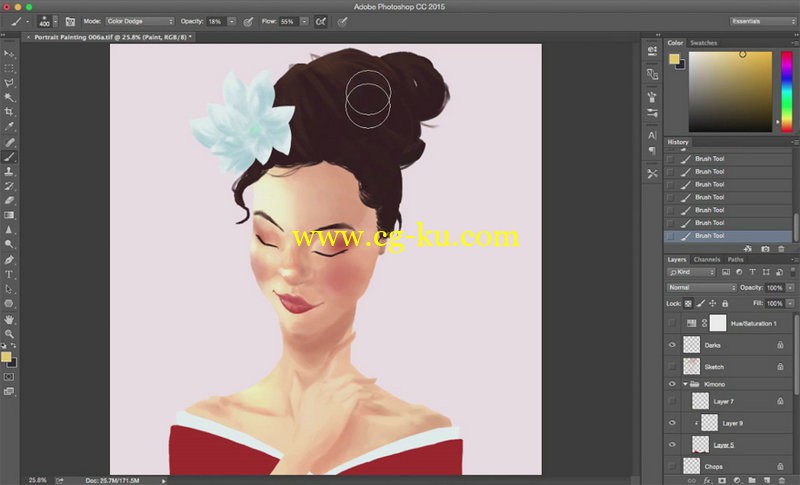 SkillShare - Leaving the Canvas Digital Portrait Painting的图片1