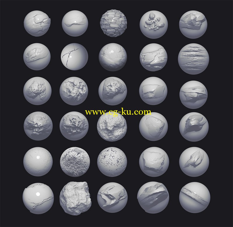 ZBrush Custom Brushes - gumroad - Dannie Carlone的图片1