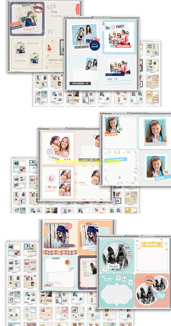 Photo Album Templates for Photoshop的图片1