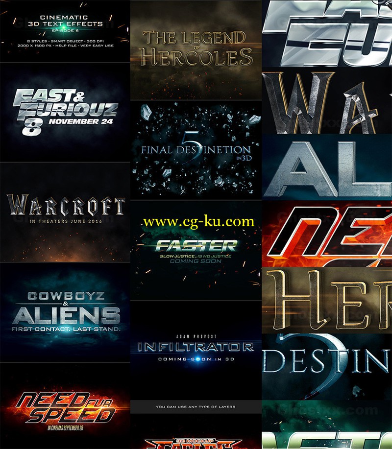 Graphicriver Cinematic Title Text Effects Vol 6 12617327的图片1