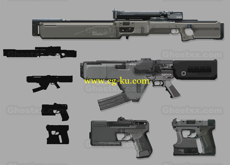 Gumroad - John J. Park - Intro to Concept Props Weapon Design的图片1