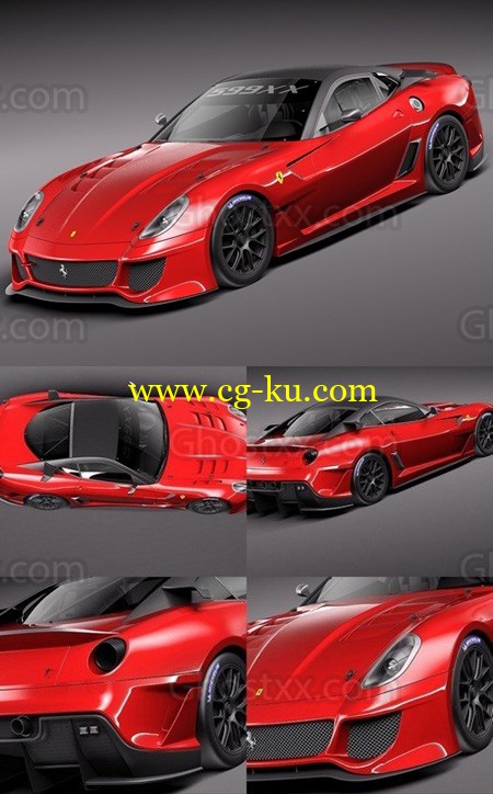 TurboSquid - Ferrari 599 XX的图片1