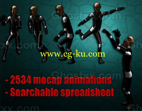2,534 mocap FBX animations的图片1