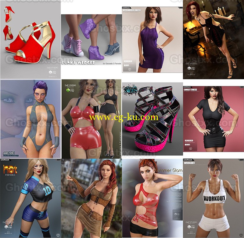 DAZ Genesis 3 Female Clothing的图片1
