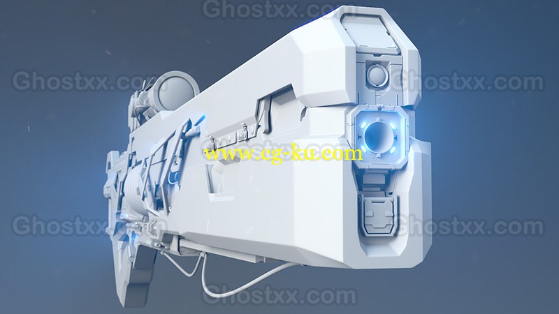 Gumroad - Fuze 02 - HardSurface Gun Modeling in Maya的图片1
