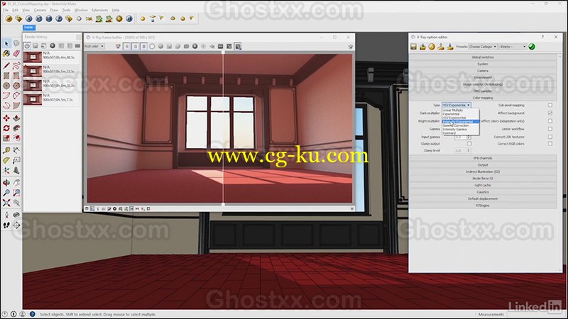 Lynda - V-Ray Control Color Bleed in SketchUp的图片1