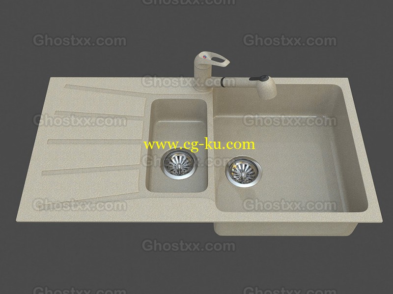turbosquid - Sink with tap white的图片1