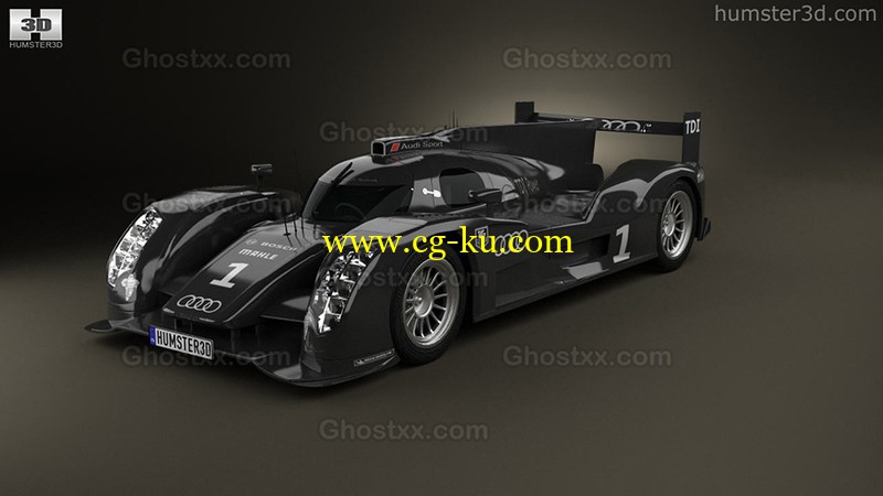 Audi R18 TDI 2011 3D Model的图片1