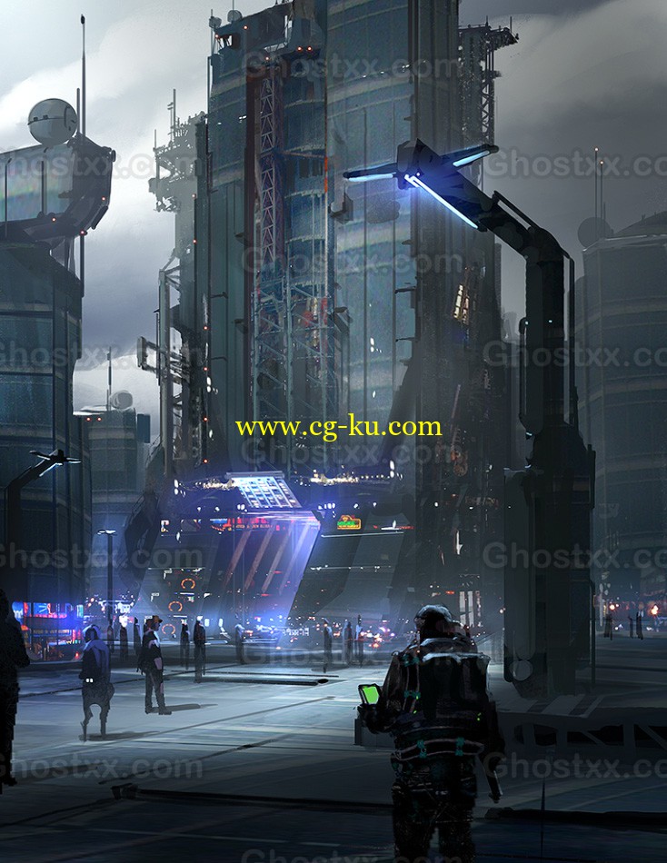 Digital Painting Techniques - Conceptual Architecture Design的图片1