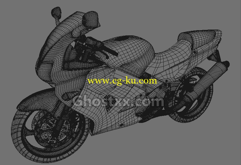 Honda VFR 800 Motorcycle - 3D Model的图片1
