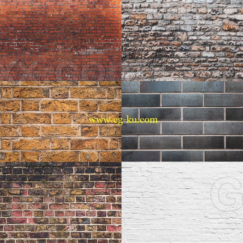 creativemarket - 7 London Brick Textures的图片1