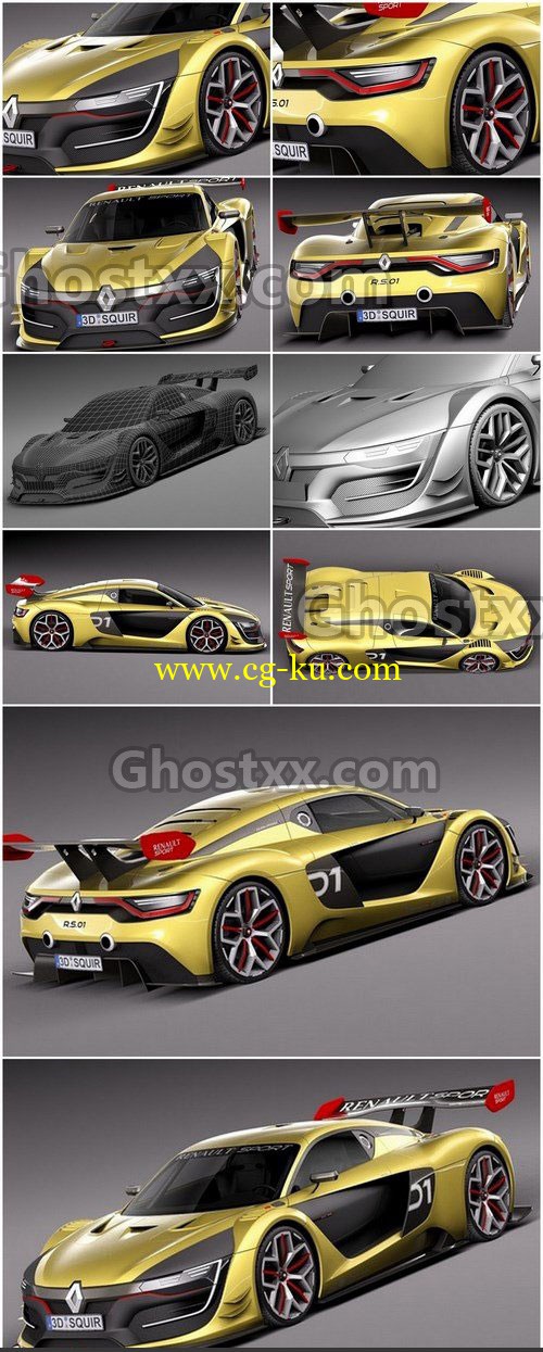 Renault Sport R.S. 01 2015 - 3D model的图片1