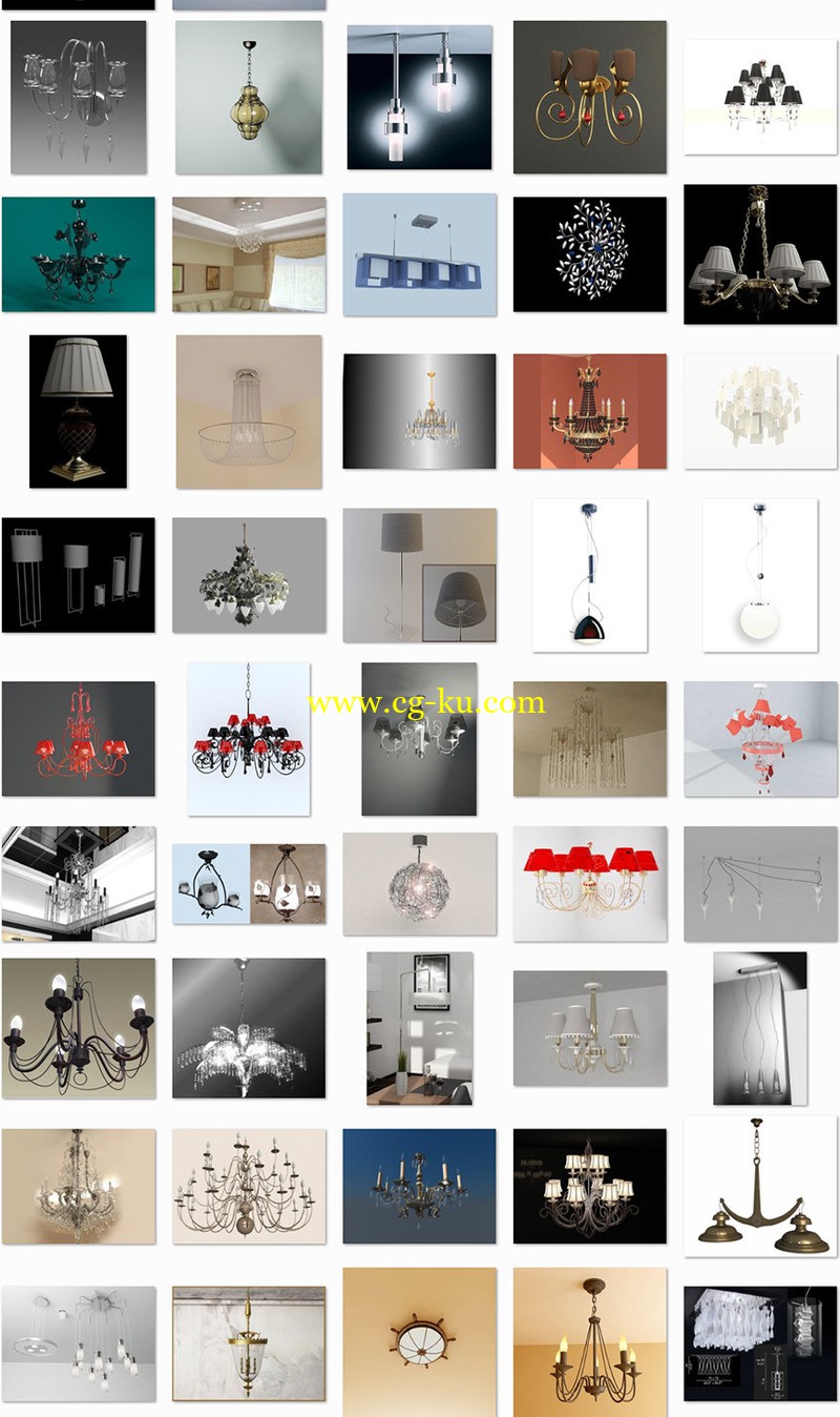 Various Fabrics Lighting - 3D Models的图片2