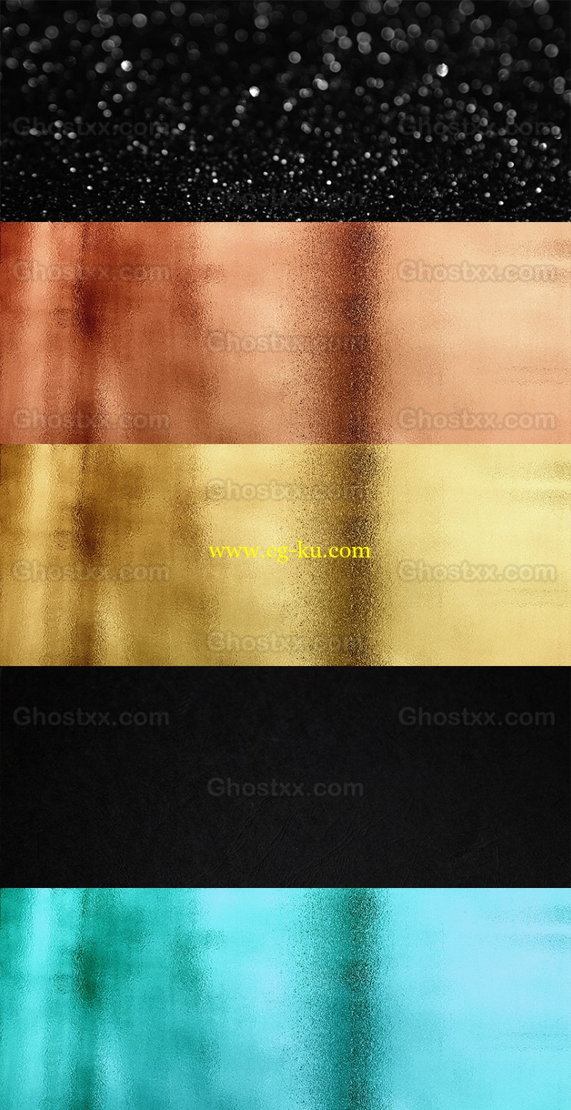 350 Gold & Metallic Textures Bundle的图片1