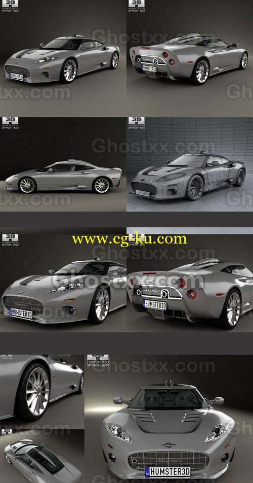 Spyker C8 Aileron 2008 - Vray - 3D Model的图片1