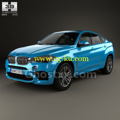 BMW X6 M 2014 - Vray - 3D Model的图片1