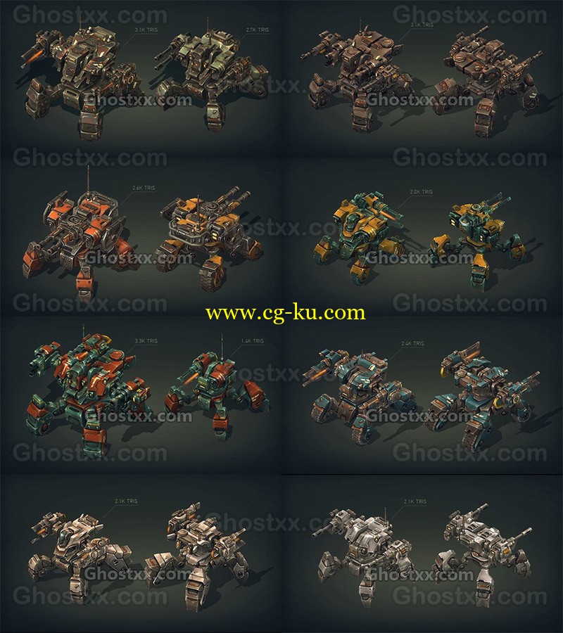Mech Constructor - Spiders and Tanks - 3D Model的图片1