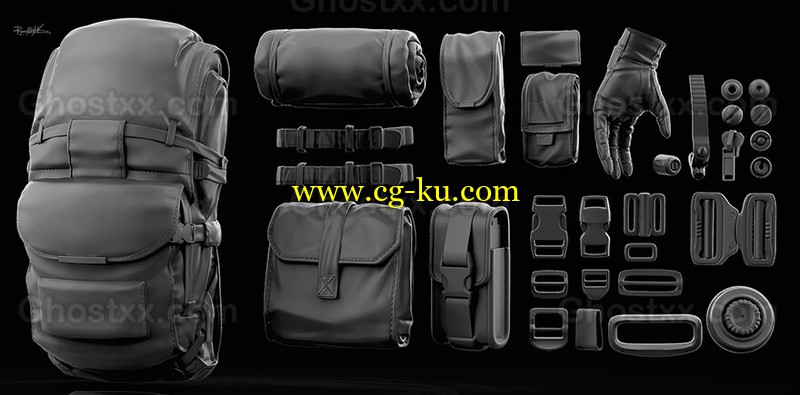 Unloading soldiers Bashkit - 3D Model的图片1