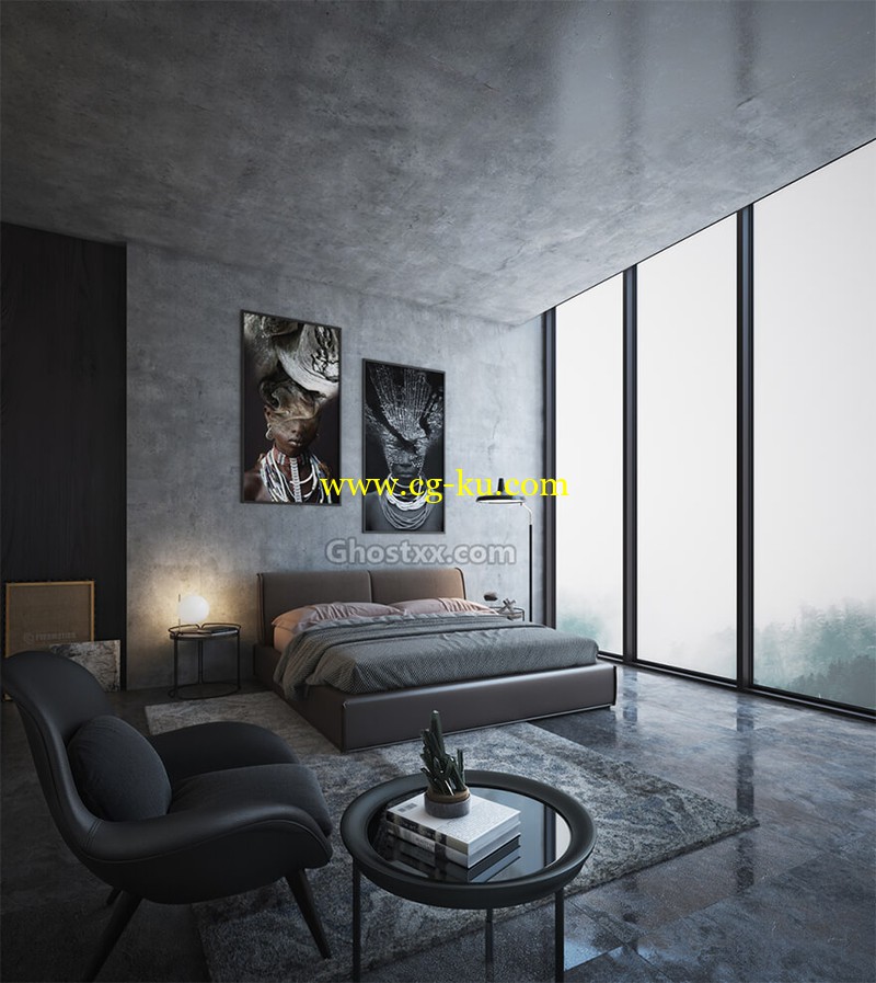 3d interior scene - 3D MODEL的图片1